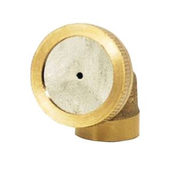 Brass Drip Irrigation Nozzle for Garden Sprayers  Fine Mist Spray Tip with Rust-Resistant Construction, 3.2 x 2.5 cm, Yellow (Single Piece)