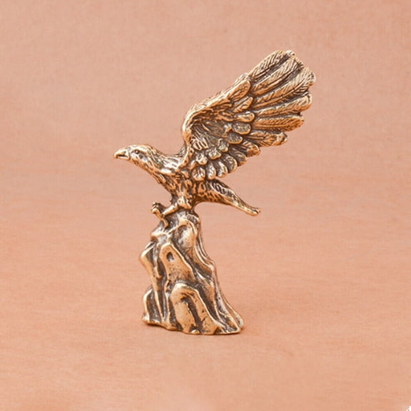 Brass Eagle Figurine Statue House Office Table Decoration Animal Figurines USA
