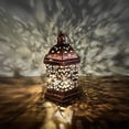 thumbnail image 1 of Brass Effect Moroccan Style Metal Lanterns Small Medium Large Hanging Decor, 1 of 6