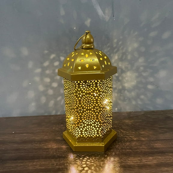 Brass Effect Moroccan Style Metal Lanterns Small Medium Large Hanging Decor