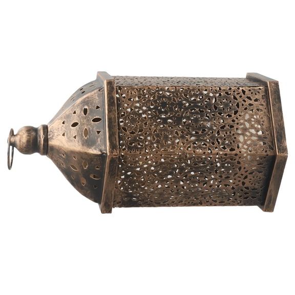 Brass Effect Moroccan Style Metal Lanterns for Home Decor - Small Medium Large Hanging Lights
