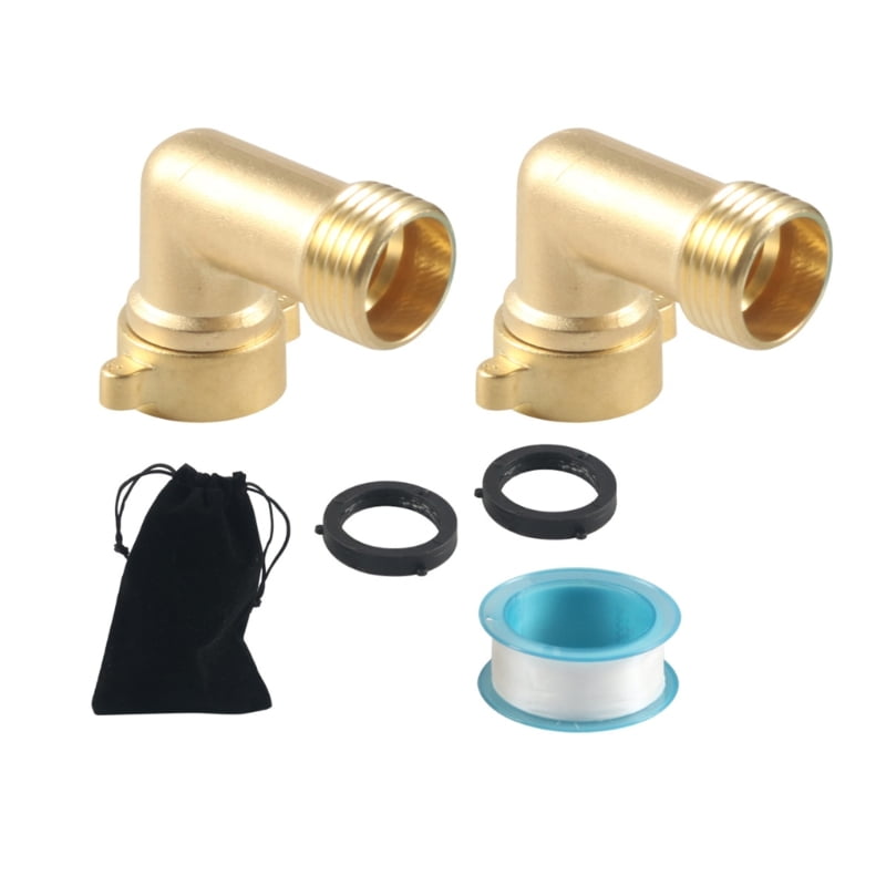 Brass Elbow Hoses Connector 3/4" Corrosion Resistant Garden Pipe