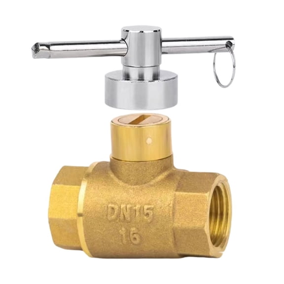Brass Electric Ball Valve: Magnetic Key Control for Efficient Water Heating