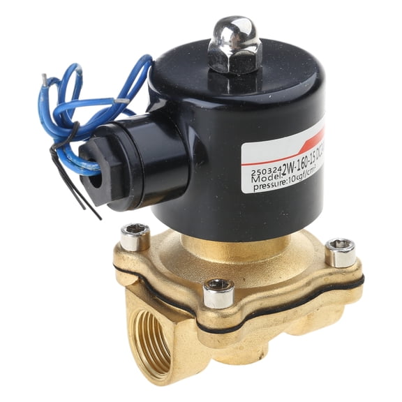 Brass Electric Solenoid Valve Normally Closed Pneumatic Valve for Water Oil Air