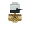 thumbnail image 1 of Brass Electric Valve DN15 DN20 DN25 Brass Valve2-way,3-way Motorized Ball Valve Three Wires Electric Actuato With Manual Switch ,Easy to Operate, 1 of 6