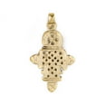 thumbnail image 1 of The Bead Chest Brass Ethiopian Coptic Cross Pendant, African Abyssinian Design, Orthodox Christian Pendant for Jewelry, 1 of 3