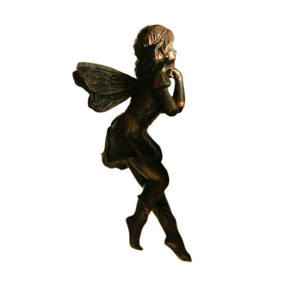 Brass Fairy Figurine, 1.18 x 1.97 x 3.35 in, Adds Whimsical Charm to Home Decor, Perfect for Plant Pots and Tabletop Displays
