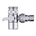 thumbnail image 1 of Brass Faucet Diverter Valve Adapter, Swich Faucet Adapter Aerator Valve Diverter to Connect Washing Machine, Shower Garden Hose (NPT M24mm Inlet x Quick Connector Outlet), 1 of 3