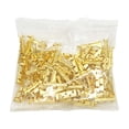 thumbnail image 1 of Brass Faucet Electrical Wiring Metal Splice Crimp Connector Terminal For Secure Durable Wire Connections 100PCS, 1 of 9