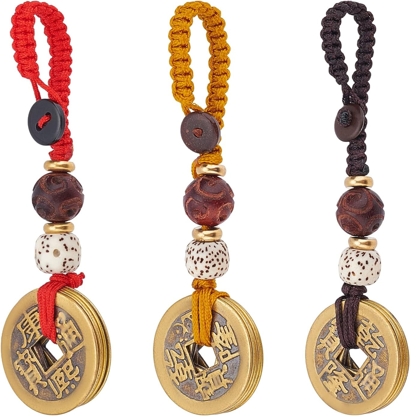 Brass Feng Shui Coins (3 Styles) - Good Luck Charms Chinese Lucky Decor ...