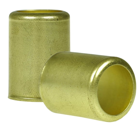 Brass Ferrule 7/8" Outer Diameter 5/8" Inner Diameter Smooth Crimp 2-Pack 32575