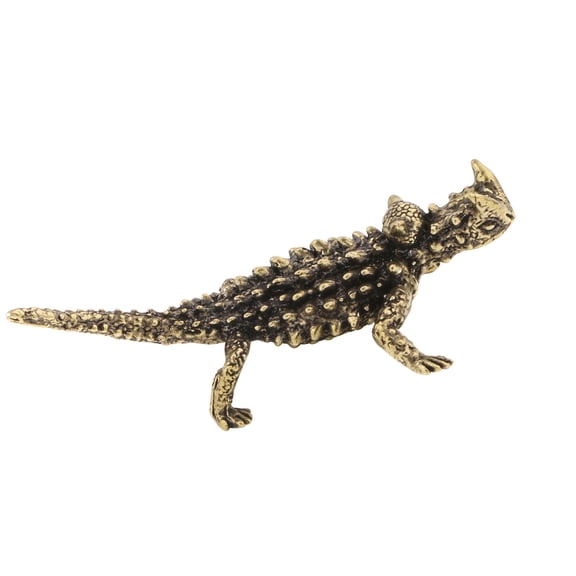 Brass Figurines Lizards Statues Shelf Decors Accent Lizards Decorative Objects Tabletop Centerpieces Home Decor