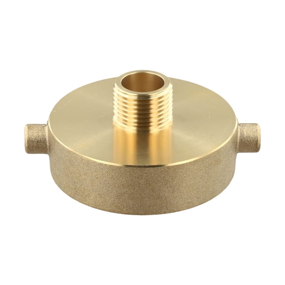 Brass Fire Hydrant Adapter 2-1/2 Inch NST Female to 3/4 Inch GHT Male Hose Connector Heavy Duty Quick Connect Design for Firefighting Industrial Applications Garden Watering System(A)
