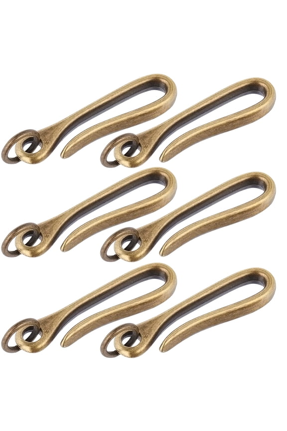 Brass Fish Hook Keychain U Shape Hook DIY