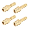 thumbnail image 1 of Brass Fitting Connector Metric M10x1 Male to Barb Hose ID 6mm 4 pcs, 1 of 3