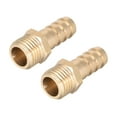 thumbnail image 1 of Brass Fitting Connector Metric M14x1.5 Male to Barb Hose ID 10mm 2 pcs, 1 of 3