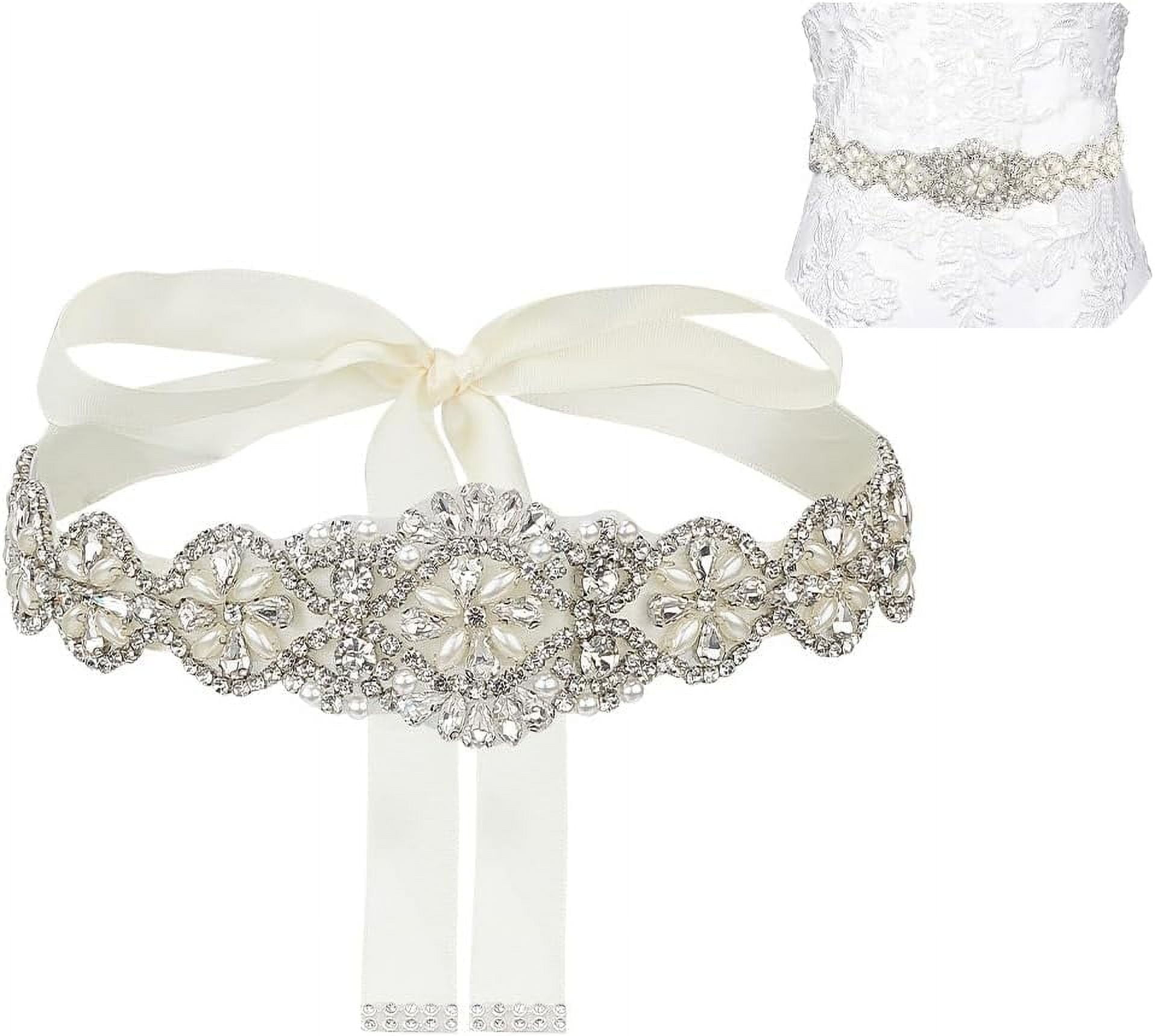 princess polly baby blue dress Elaborate Crystals Pearls Ties Bridal Belt
