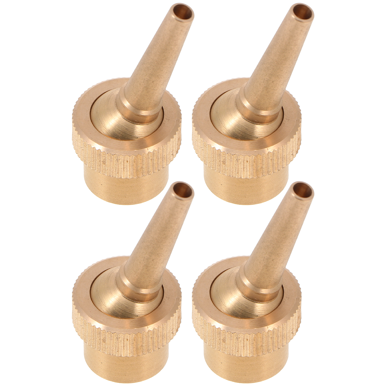 Brass Fountain Nozzle Adjustable Direction Water Spray ( Golden ) 4pcs