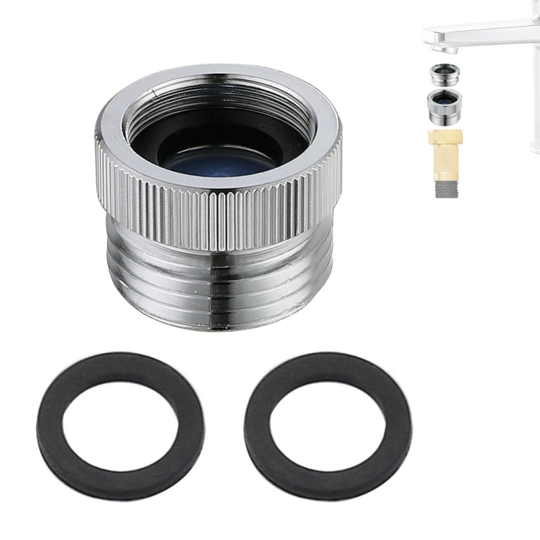 Brass Hose Adapter, Kitchen Sink Faucet Connector with Aerator 