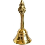 Brass Garuda Ghanti/Pooja Mandir Bell Approx. Height 3 inch, Set of 2, Religious Spiritual Items, Home Temple, Hindu Spiritual Items, Pooja Essentials