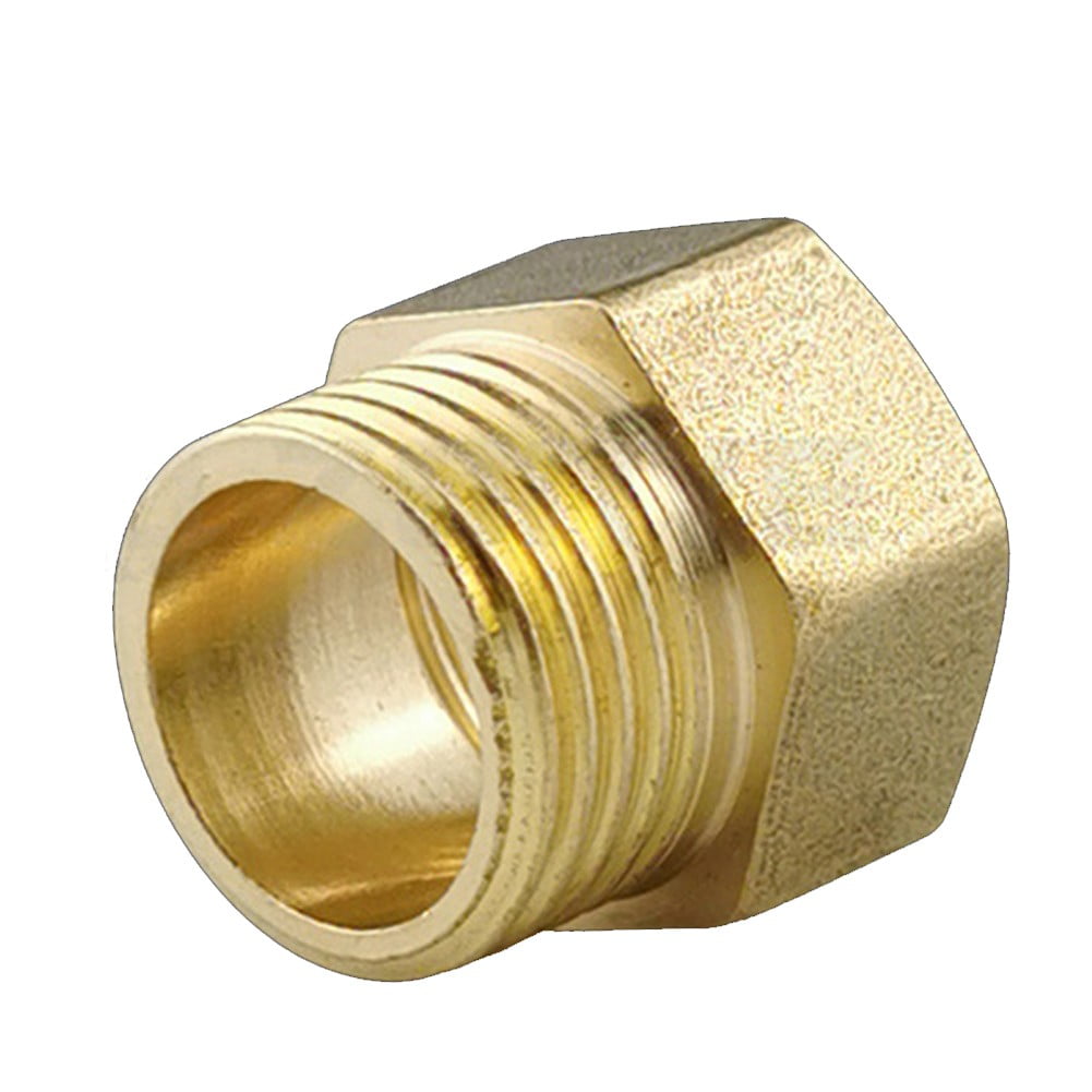 Brass Gas Pipe Adapter 3/8\"Inner Thread X 1/4\" External Thread For