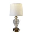 thumbnail image 1 of Brass Glass Urn Table Lamp- Crinkle Paper Shade, 1 of 5
