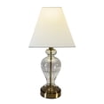 thumbnail image 1 of Brass Glass Urn Table Lamp- Square Shade, 1 of 5