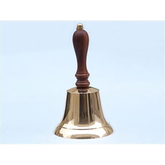 Brass Hand Bell 9 in. Bells Decorative Accent