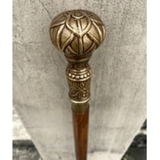 Brass Handle Wooden Walking Stick/Victorian Designer Canes/Gentlemen s Walking Stick