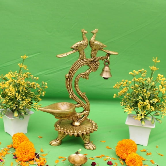 Brass Handmade Double Peacock Design