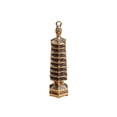 thumbnail image 1 of Brass Handmade Pagoda Statue Collection Desktop Ornament Chinese Old, 1 of 3
