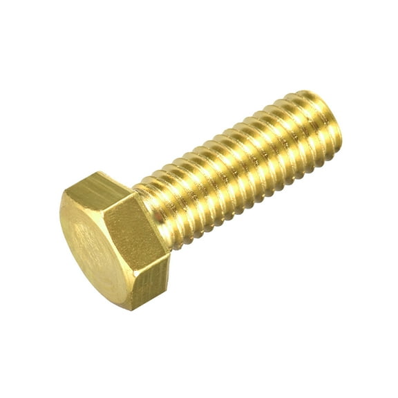 Brass Hex Bolts, 1/2-13x1-1/2" 1 Pack Fully Thread Grade 4.8 Machine Screws