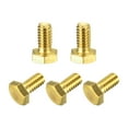 thumbnail image 1 of Brass Hex Bolts, 1/4-20x1/2" 5 Pack Fully Thread Grade 4.8 Machine Screws, 1 of 5
