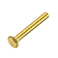 thumbnail image 1 of Brass Hex Bolts, 1/4-20x1-3/4" 1 Pack Fully Thread Grade 4.8 Machine Screws, 1 of 5