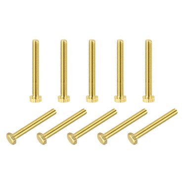 Uxcell M5x25mm Hex Bolts 304 Stainless Steel Hexagon Screw Bolt 50pcs