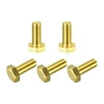 thumbnail image 1 of Brass Hex Bolts, M8x20mm 5 Pack Fully Thread Grade 4.8 Machine Screws, 1 of 5