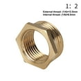 Brass Hex Bushing Reducer Pipe Fitting Threaded Reducing Copper Water