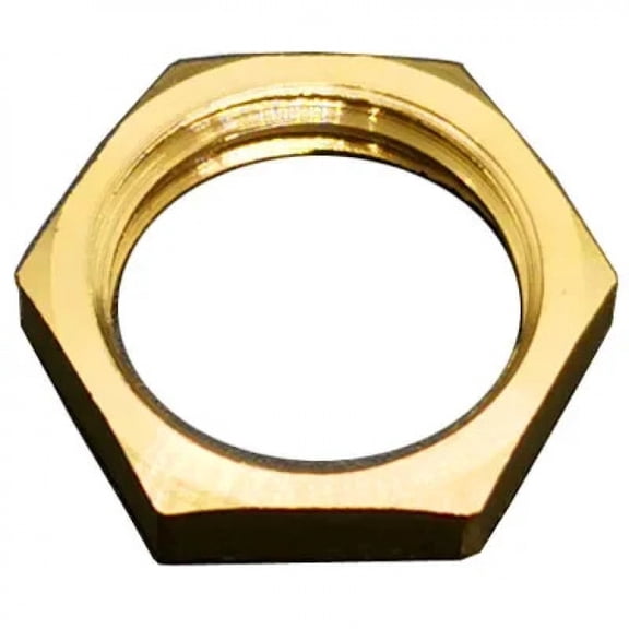 Brass Hex Lock Nuts Pipe Fitting Flange nut 1/8" 1/4" 3/8" 1/2" 3/4" 1" BSP Female Thread Hexagonal shank cap