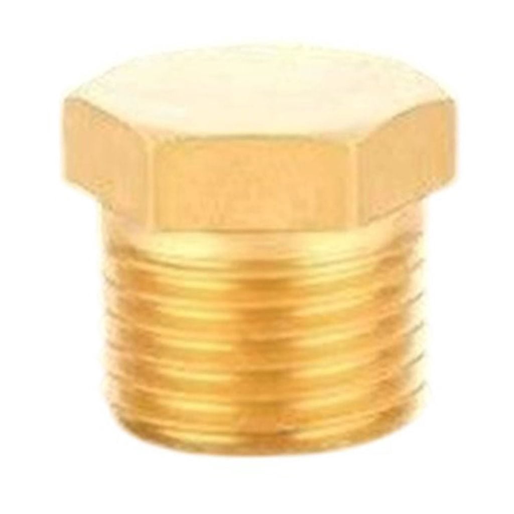 Plumbing Fitting Adapters Brass Pipe Plug Male Thread Outer Hexagonal ...