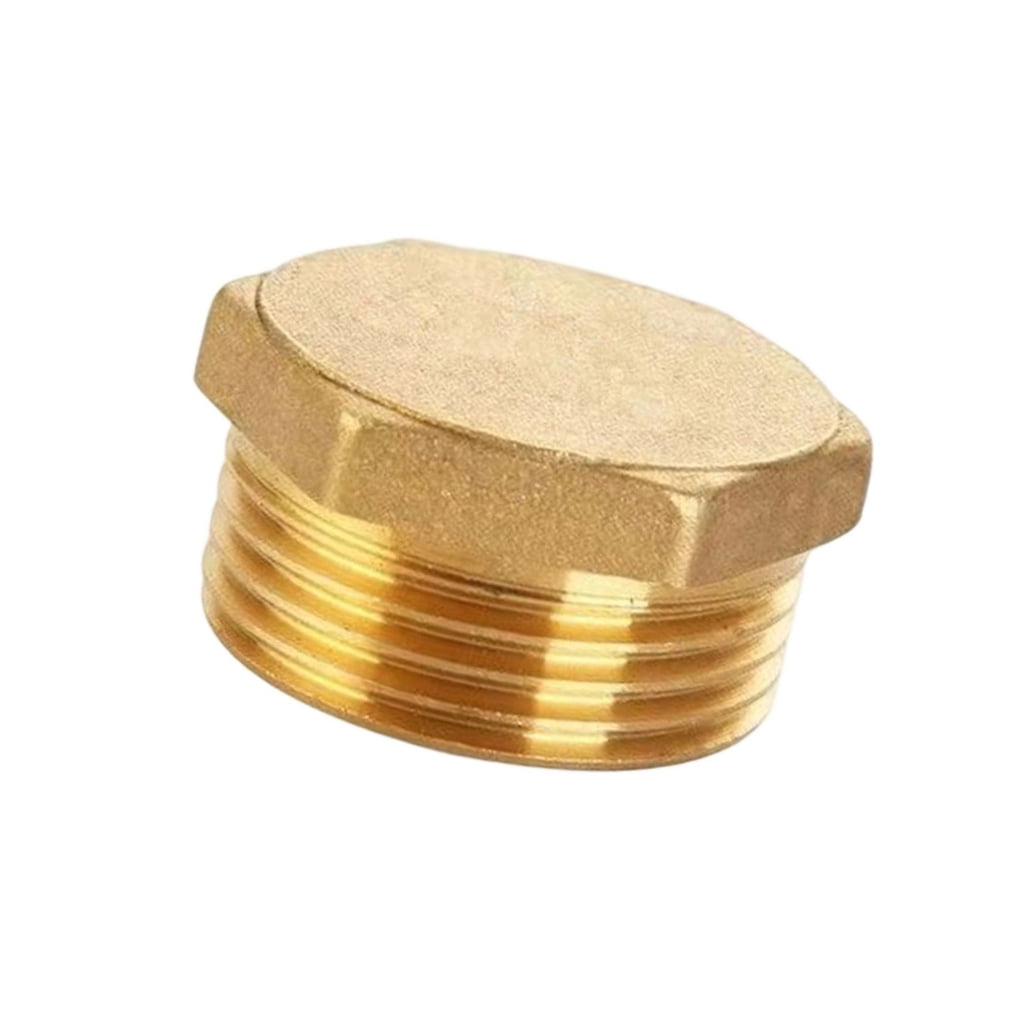 Brass Hexagonal End Caps Plug Pipe Plumbing Fitting Adapters Pipe ...
