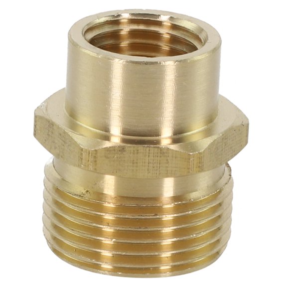 Brass High Pressure Washer Connector Inside 14X1.5 To Outside 22X1.5 Quick Connect Coupler Adapter For Outdoor Cleaning Equipment, Leak-Resistant Fitting
