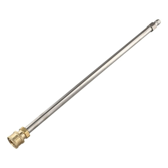 Brass High Pressure Washer Extension Rod 40Cm Straight Pole Quick Insert Rod 1/4'' Quick Socket For Cleaning Driveway Patio Wall