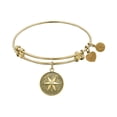 thumbnail image 1 of Brass Hope Bangle Bracelet 7.25 Inches Adjustable, 1 of 4
