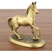Brass Horse Statue 5"   Handcrafted Decorative Figurine for Vastu, Home D cor & Auspicious Gifting