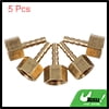 Brass Hose Barb Fitting Connector 5pcs 4mm Hose ID x 1/4" Female NPT for Car