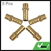 Brass Hose Barb Fitting Connector 5pcs 8mm Hose ID x 1/8" Male NPT for Car