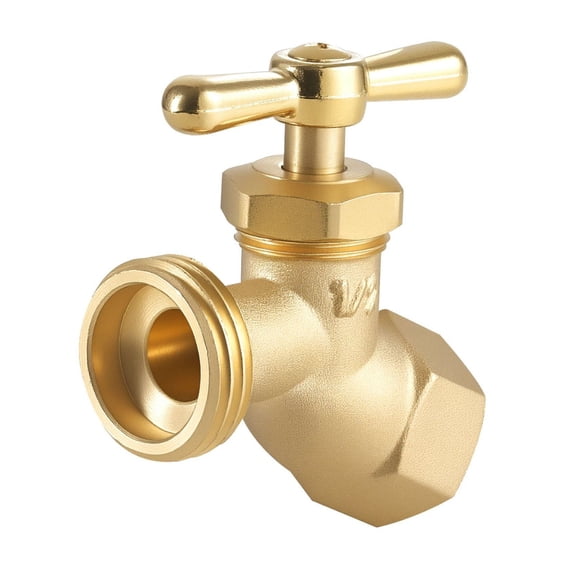 Brass Hose Bibb 1/2" FIP x 3/4" MHT Outdoor Faucet - Leak Proof Spigot