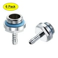 thumbnail image 1 of Brass Hose Fitting G1/4 Thread with OD 4mm Nozzle for Computer Water Cooling System 6pcs, 1 of 5