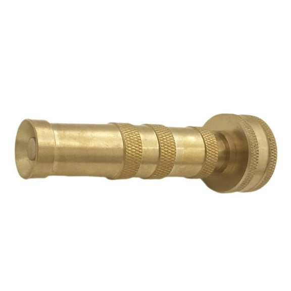 Brass Hose Nozzle High Pressure Jet Nozzles, Heavy Duty Sprayer for Garden Hoses, Adjustable Hose Nozzle for Patio, Lawn, Car Wash 4inch