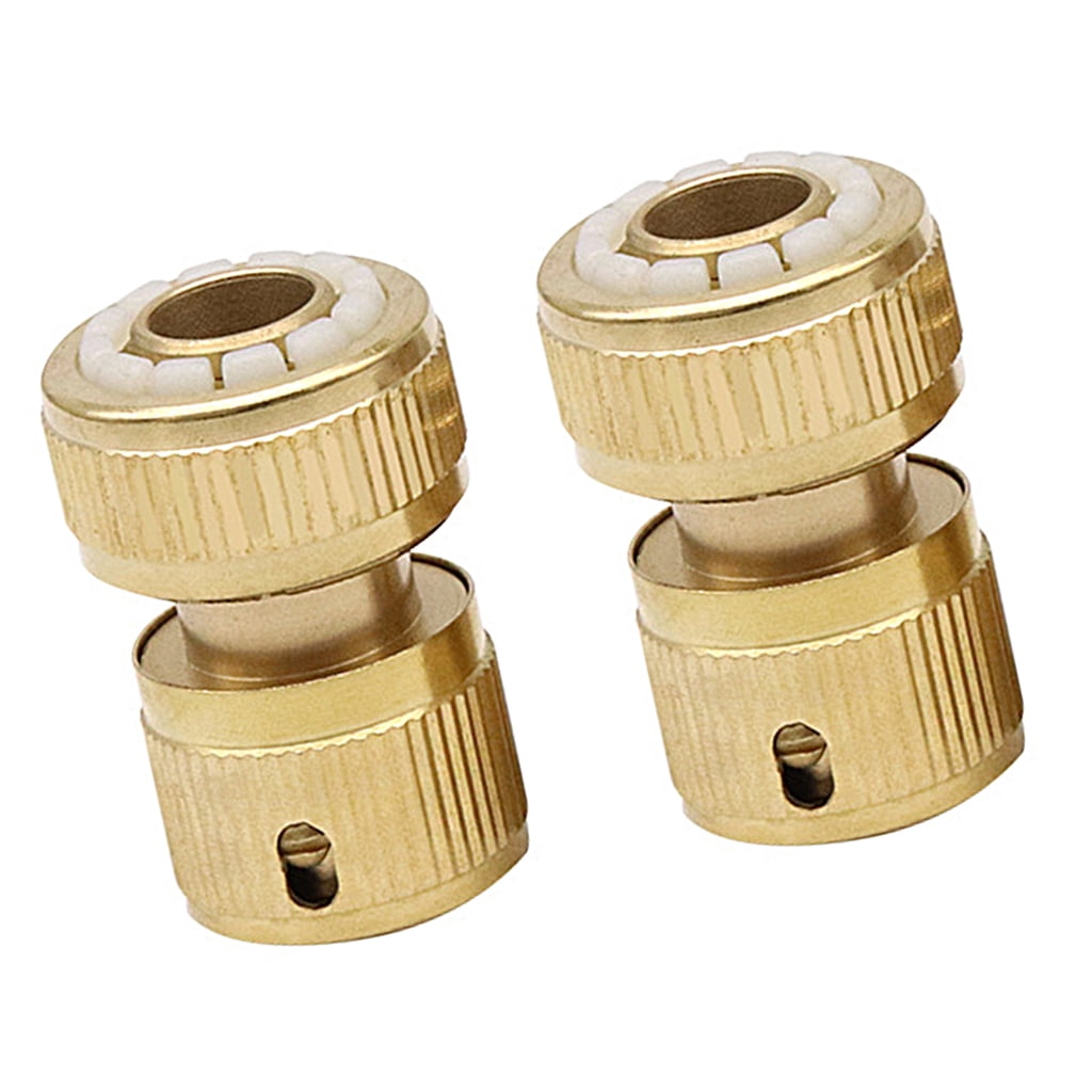 Brass Hose Quick Connection Adapters Couplings Fitting Secure Twist On ...